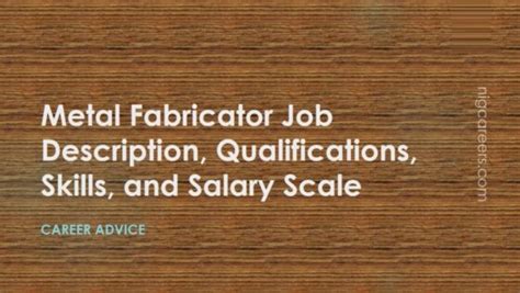 metal fabrication jobs salary